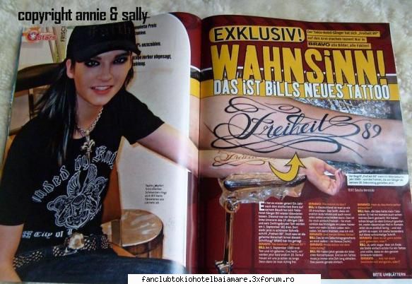 deci ce imi place :rolleyes: ....si-a tatuat cuvantul care inseamna 89'' noul tatuaj a lui